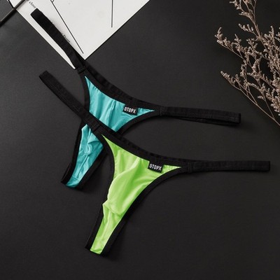 Herren Briefs Panties Thongs G String Beule Pouch T Zurück Bikini Unterwäsche