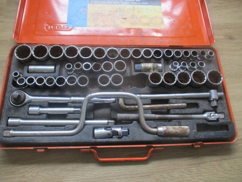 Juego de enchufes de accionamiento vintage DRAPER Japón 56 piezas 1/2" - tamaños métricos AF Whitworth - Imagen 8 de 24