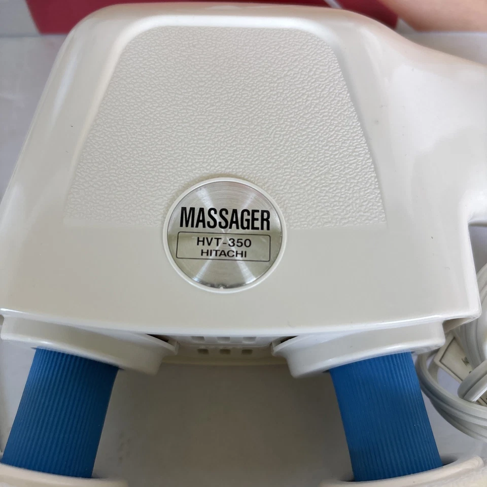 Vintage Hitachi Massager Dual Twin Heads Electric 2 Speed HVT 350R Japan Tested - Image 2 of 4