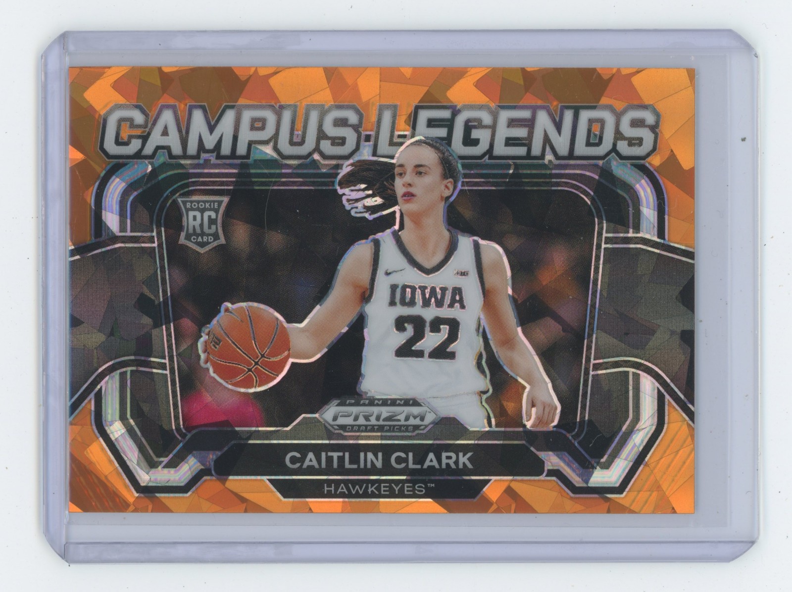 2024 Prizm Draft Picks - Campus Legends Caitlin Clark #5 Orange Ice Prizm (RC)