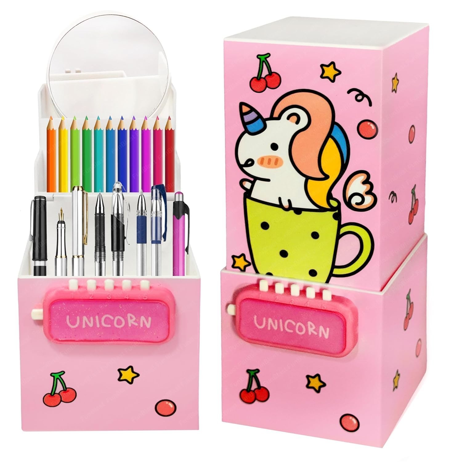 Box For Girls &ndash; 2 In 1 Pencil Case And Table Pen Holder