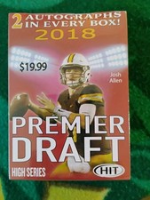 2018 Sage Hit Premier Draft Low Series Football Blaster Box  -  VHTF