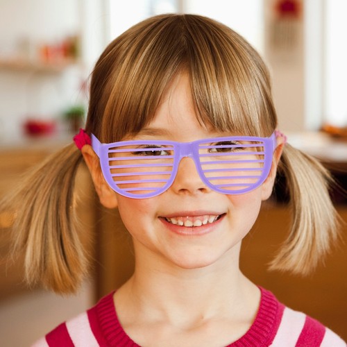 24 Pcs Plastic Shutter Shades Glasses Child Banquet Party Eyewear Sunglasses - Foto 7 di 12