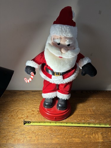 Raro Gemmy Santa Animated Dancing Works, gira, canta 18" - Imagen 8 de 8