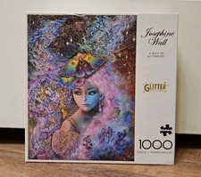 Puzzle Josephine Wall Uno stucco di fiori glitter 1000 pezzi nuovo bufalo