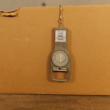 South Bend Hanging Scale Vintage Gray Mechanical Hand Held Luggage Analog Scale