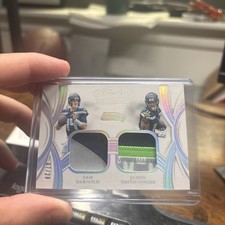 2025 Flawless Sam Darnold & Jaxon Smith Njigba Dual Diamond Patch /20 - Seahawks
