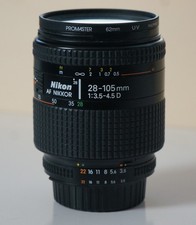 Nikon AF Zoom Nikkor 28-105mm f/3.5-4.5 D macro FX lens for F100 F5 DF D850 D750