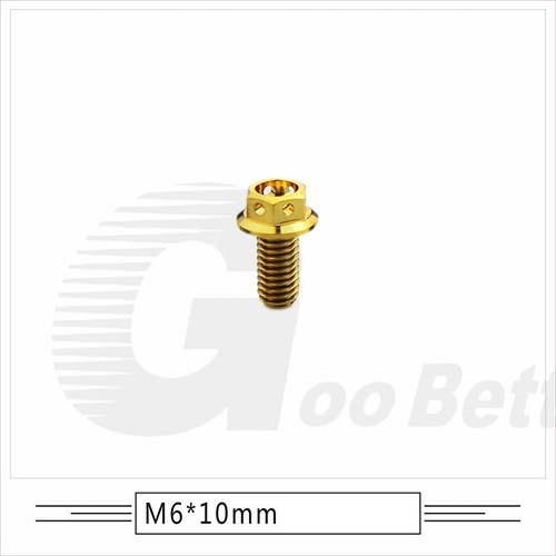 Grade 5 Titanium Hex Drilled Head Flange Bolts M6 for Motorcycle Tuning 10-60mm - Picture 6 of 32