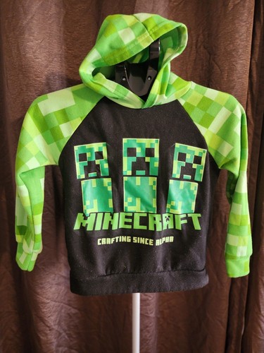 Minecraft Youth Boys Hoodie And Joggers Size 7/8 Plus Pajama Bottoms Sz 6/8
