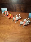 Mixed Lot Playmobil Santa Sleigh Reindeer Vintage 1986 and 2000
