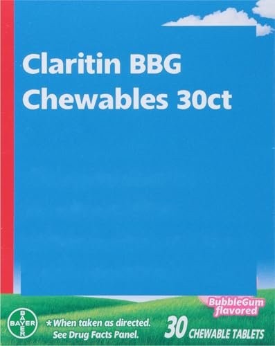 Claritin, Childrens Chewables Tablets Bubblegum, 30 Count - Picture 1 of 1