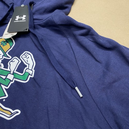 Notre Dame Fighting Irish Hoodie Sweatshirt Men Large NCAA Football Under Armour - Picture 4 of 12