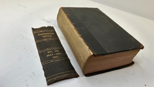 Bound Magazine: The Westminster Review: July to December 1907 - Picture 1 of 4