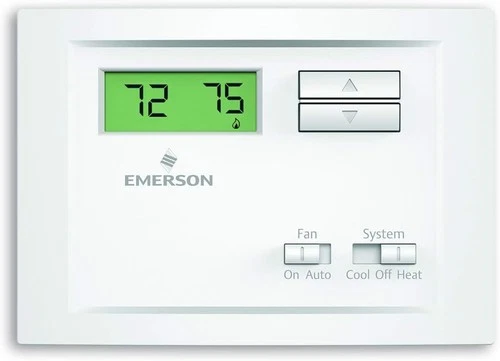 Emerson NP110 Non-Programmable Single Stage Thermostat, 4, 0.5 0.5, White 