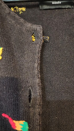 Maglione Michael Simon donna S Ringraziamento autunno ricamato zucca tacchino - Foto 18 di 23