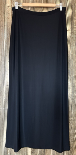 P.S.E. Designed In CA schwarzer Slinky Maxirock minimalistisch Karriere Reisen Gr. XL neu mit Etikett