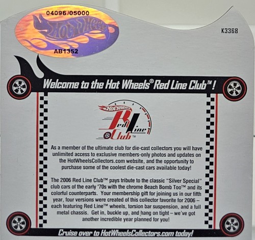 Hot Wheels 2006 - RLC Red Line Club - Club Car - Beach Bomb Too - Bild 3 von 3