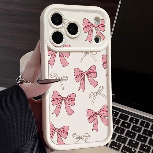 Phone Case For iPhone 17 Pro Max Air 16 15 Plus 14 13 16E Girl's Cute Bow Cover - Picture 12 of 21
