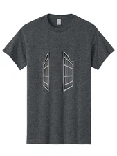 Double-Metal-Gate Mens Graphic Tee, 100% Cotton, Casual Summer Wear