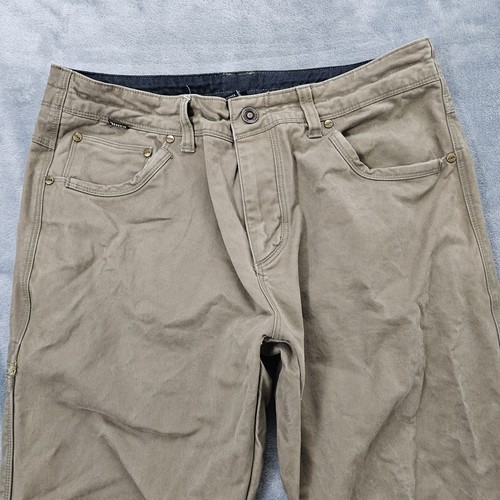 Kuhl Ryder Pants Mens 33x32 Brown Articulated Knee Workwear Vtg Patina Hiking - Picture 2 of 13