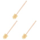  3 Pack Bathtub Cleaner Brush Scrub with Handle Long Toilet Bowl Cleaning
