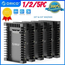 ORICO 1-5PACK SSD SATA Mounting Bracket 2.5 to 3.5 Hard Drive Adapter Caddy Tray