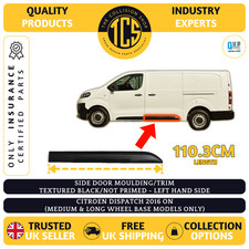 CITROEN DISPATCH 2016> SIDE DOOR MOULDING/TRIM TEXTURED BLACK MWB & LWB VAN LEFT