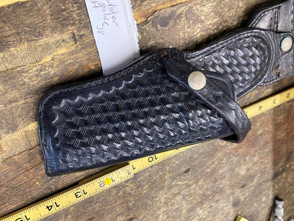 Vtg Smith & Wesson s&w Pgh Police Holster Colt 38 Special Pittsburgh Pa Leather - Image 3 of 4
