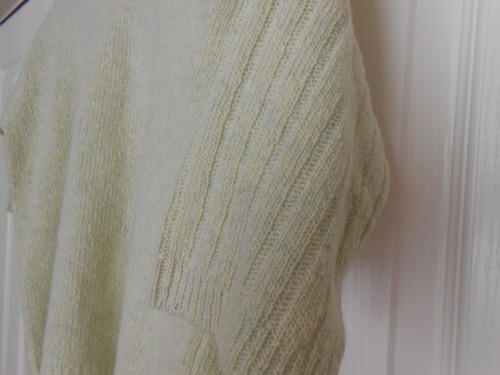 PALE LIME GREEN SWEATER SET BOUCLE - Picture 3 of 3