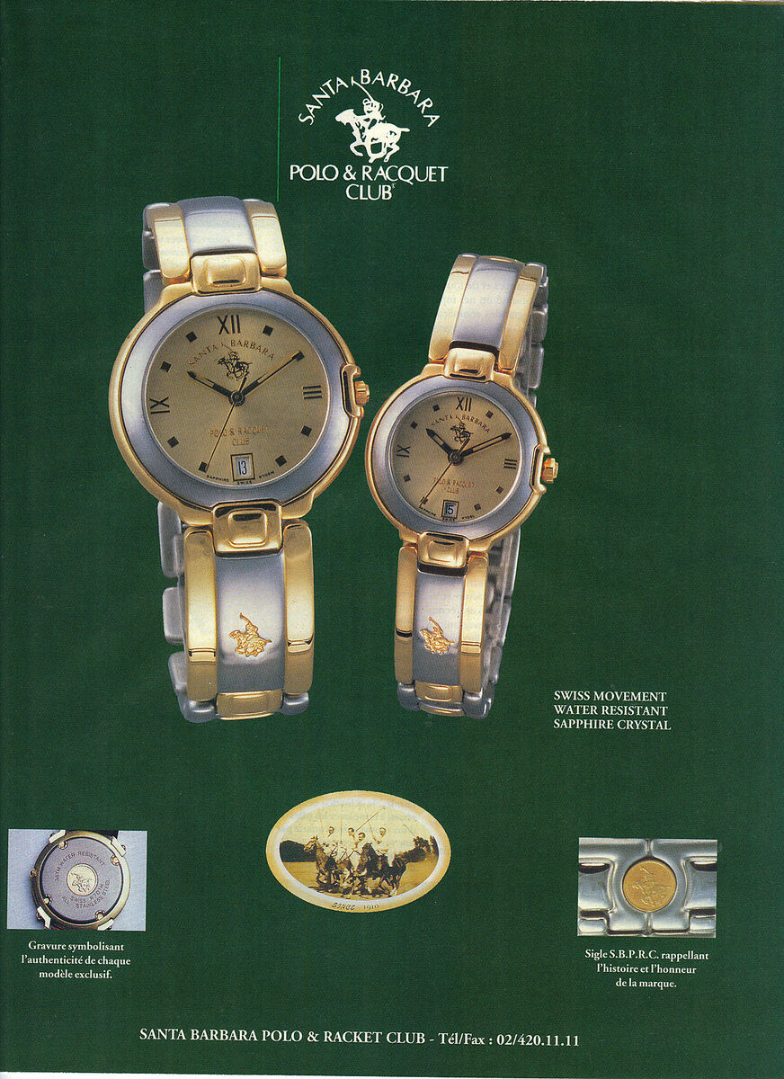 Polo racquet club watch sale