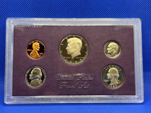 USA 1985 5 Coin Proof Set with Original Case / Cover - 第 2/2 張圖片