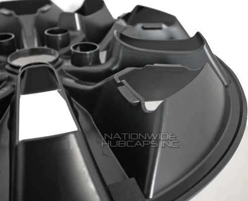 fits Jeep Grand Cherokee 2016-2022 Black 18" Wheel Skins Hub Caps Rim Covers - Picture 5 of 10