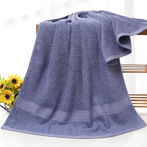 3Pcs/Set Solid Color Bathroom Towels Long-staple Cotton Bath Towel Set Simple - Picture 7 of 28