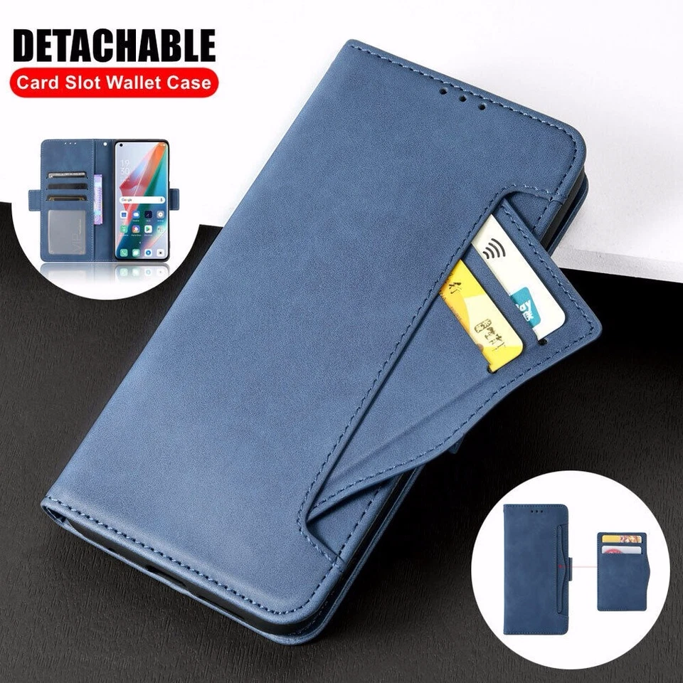 For Motorola Edge 20 Pro / 20 Lite Case Magnetic Leather Wallet Flip Cover - Image 2 of 4
