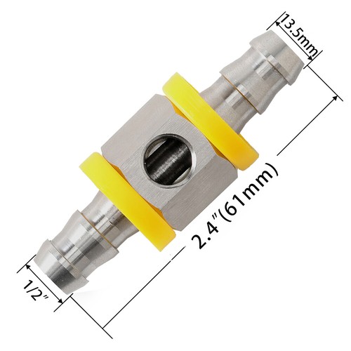 1/8 NPT Fuel Pressure Gauge 0-140 PSI+3/8" & 1/2" Gauge Sensor T-Fitting Adapter - Picture 16 of 23