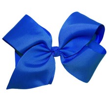 WD2U Girls Large 6" Grosgrain Knotted Hair Bow French Clip Barrette