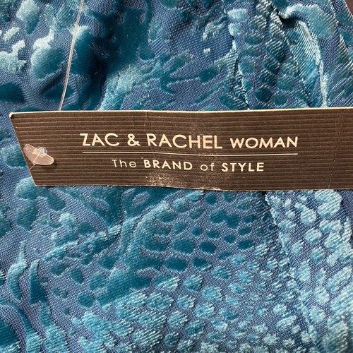 Blusa de mujer ZAC & RACHEL | Talla 2X | Verde azulado | Mangas de corbata 3/4 | Nueva con etiquetas - Imagen 7 de 11