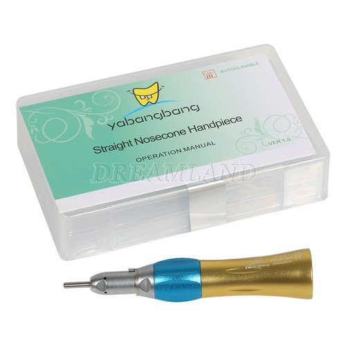 Gold Dental Straight Nose Cone naso dritto Cono Low Speed Handpiece Fit NSK - Imagen 2 de 11