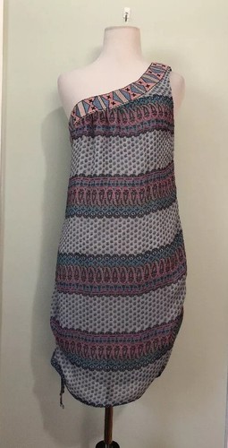 C. Luce Anthropologie Size Small One Shoulder Hippie Boho Concert Festival Dress - Picture 1 of 9