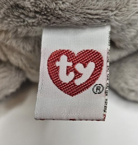 Ty Classic Mouse Plush Pitter Hearts Toy Stuffed Animal Gray Pink 2005 11" - Picture 15 of 15