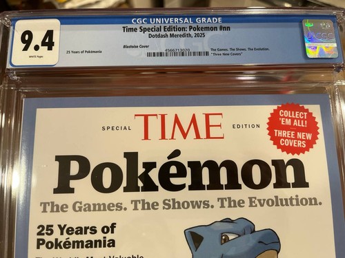 🔵🔵 Time Special Edition Pokemon Blastoise Cover 🔵🔵 CGC 9.4🔥L@@K W@W! - Picture 2 of 3