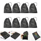 8Pcs Mesh Stuff Sack Small Net Bag Laundry Bags with Drawstring Storage