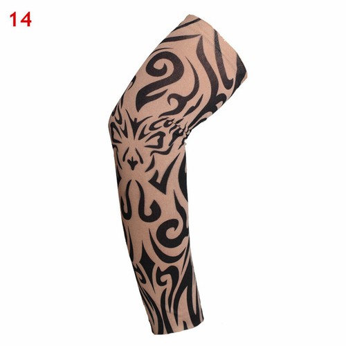Tatuaggio Maniche Uomo Donna Nylon Temporaneo Finto Tatoo Completo Braccio Calze - Imagen 45 de 54