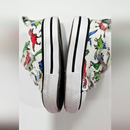 Converse Baby Toddler Size 3 Dinosaur Chucks - Picture 5 of 9