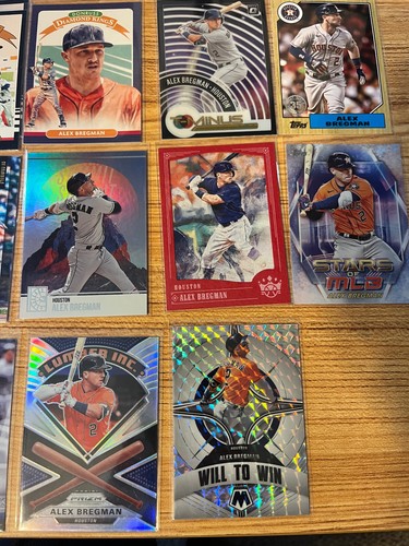 HUGE Alex Bregman LOT w/ Topps Refractors & Donruss Prizms ASTROS STAR! 🔥 - Picture 5 of 5