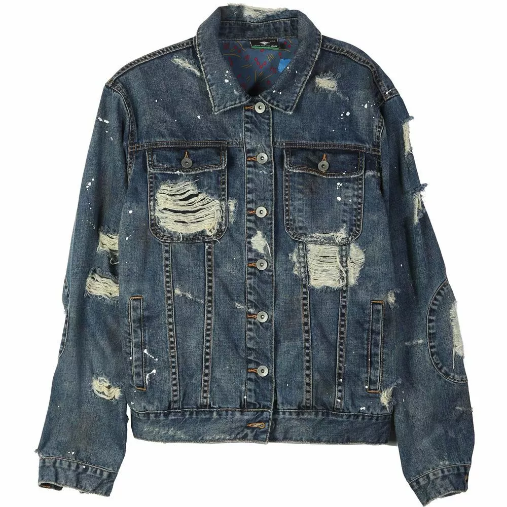 Destroyed clearance jeans jacket