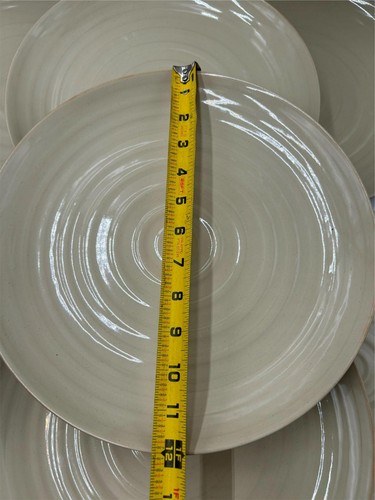 7) 222 FIFTH CRAFT 12" CHOP PLATES BEIGE **READ** - Picture 2 of 3