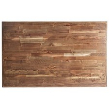 30'' x 48" Rectangular Butcher Block style Restaurant Table Top in Vintage Wood