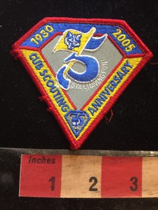 1930-2005-75th-Cub-Scout-Anniversary-BSA-Boy-Scout-Patch-75WT